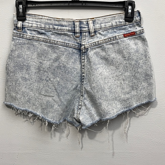 Vintage Jordache Distressed Acid Wash Denim Women Shorts sz 12 - Picture 4 of 10